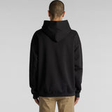 Vintage Washed Frayed-Hem Hoodie