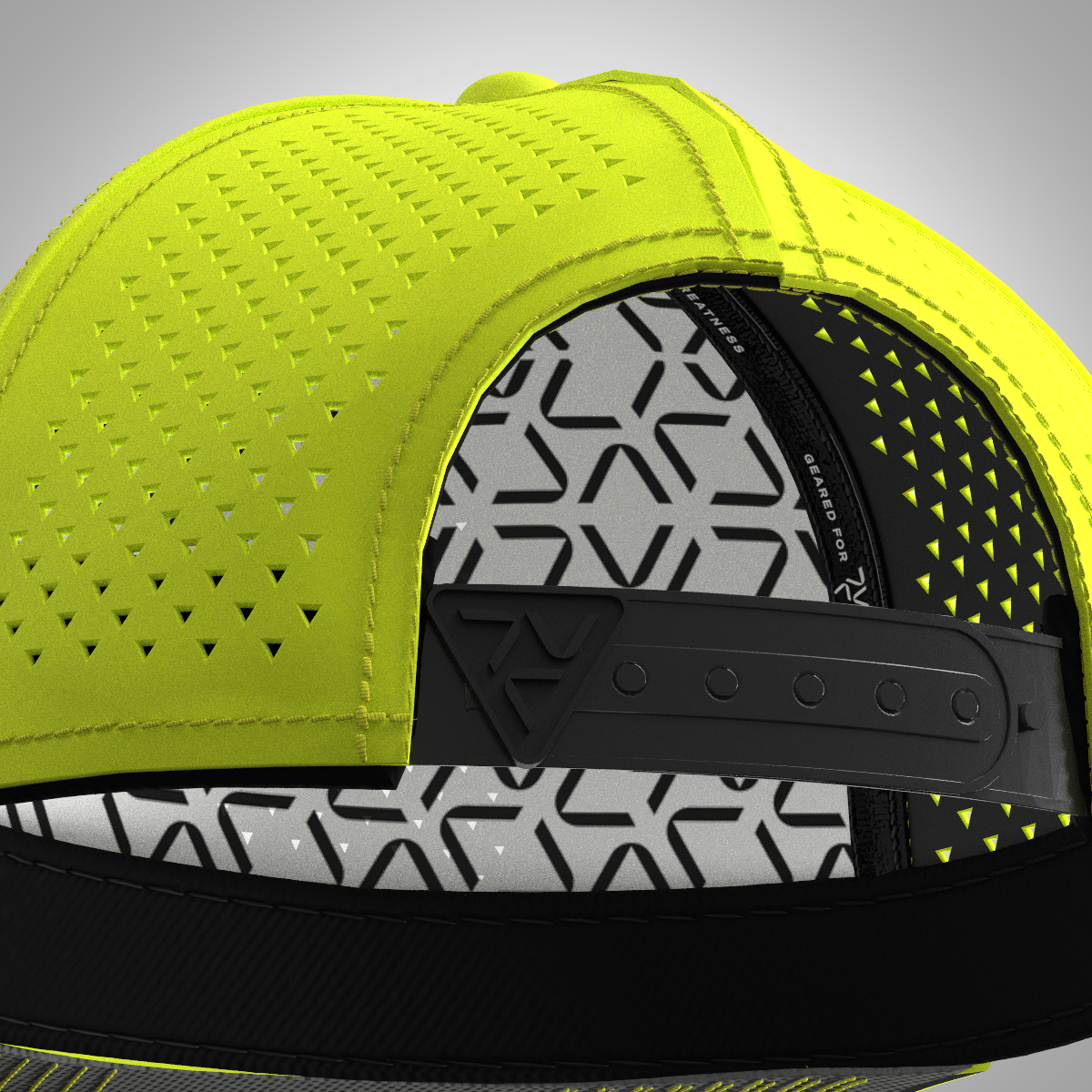 High Vis 5 Panel Snapback Cap