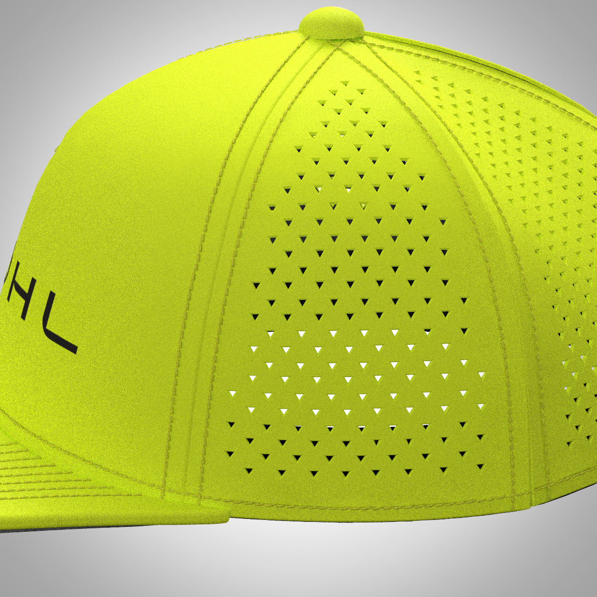 High Vis 5 Panel Snapback Cap