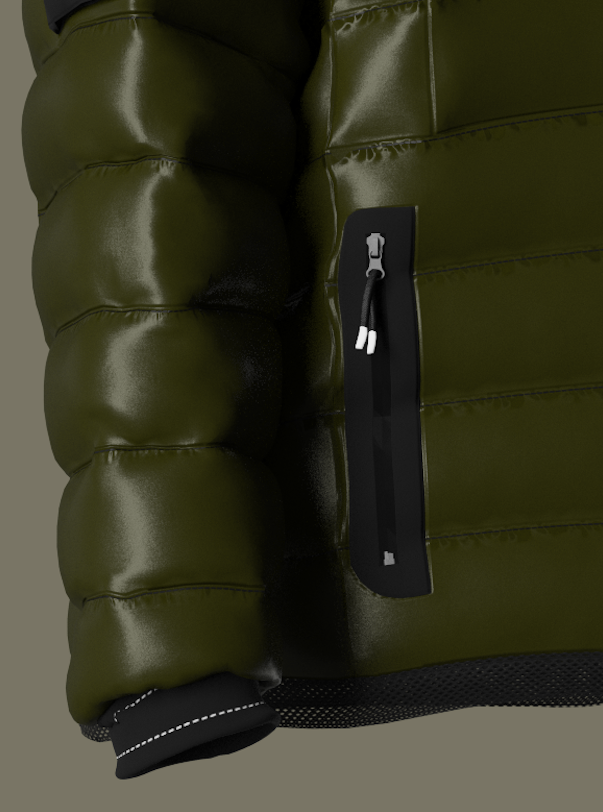 Mid Weight Puffer With Collar