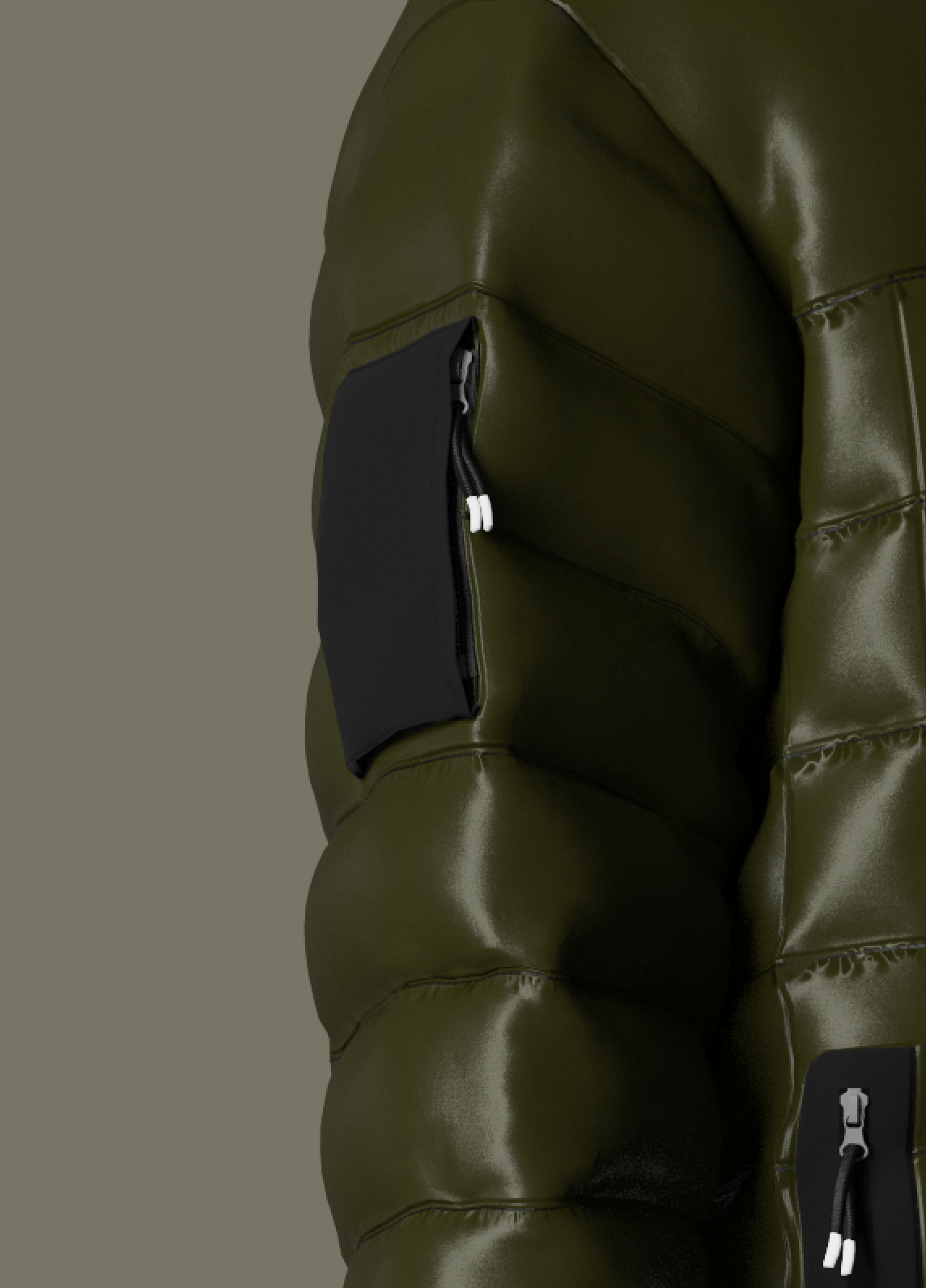 Mid Weight Puffer With Collar