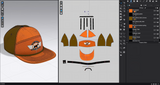 3D Snapback Cap Design