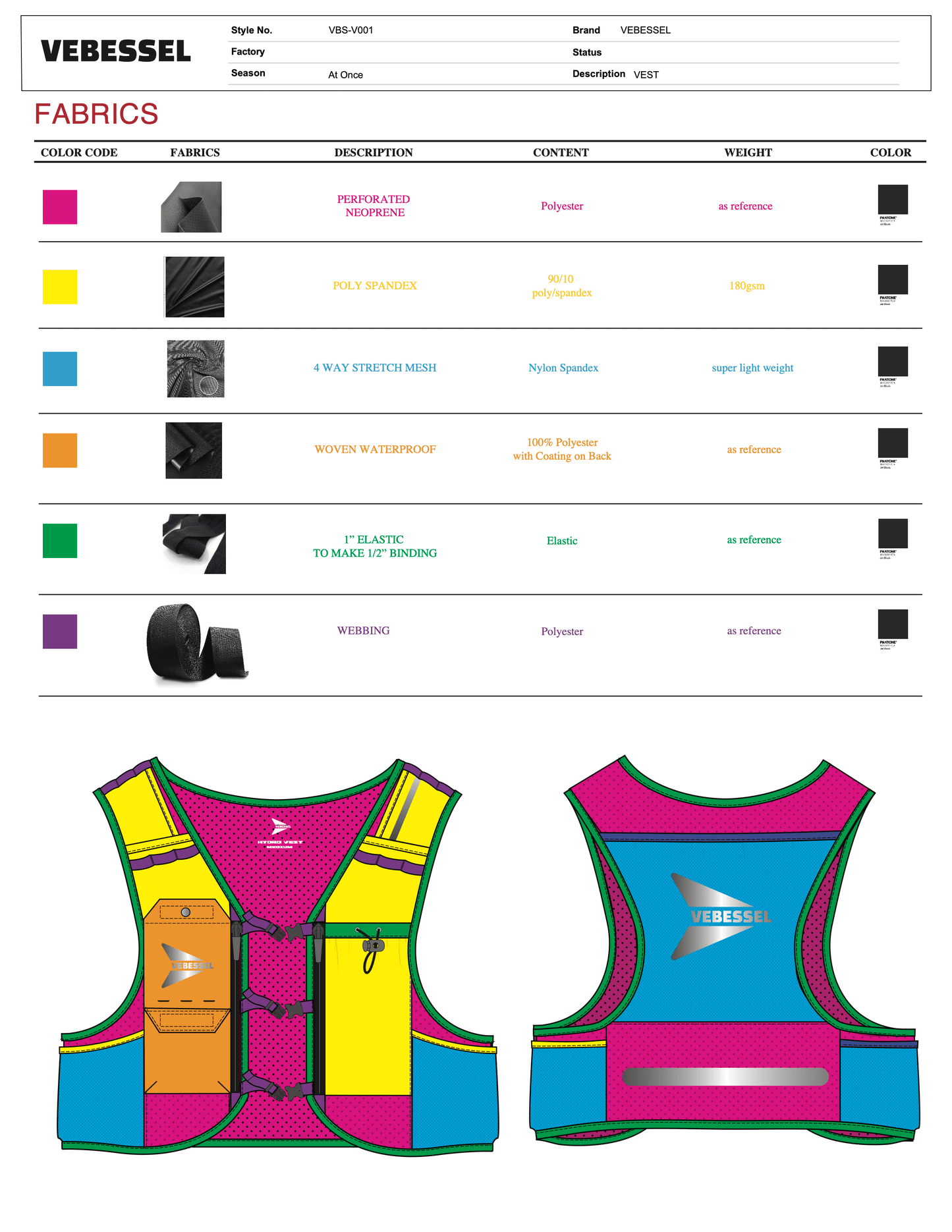3D Running Vest and Tech Pack