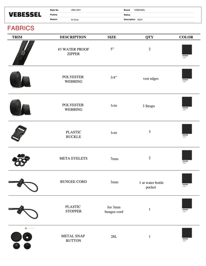 3D Running Vest and Tech Pack