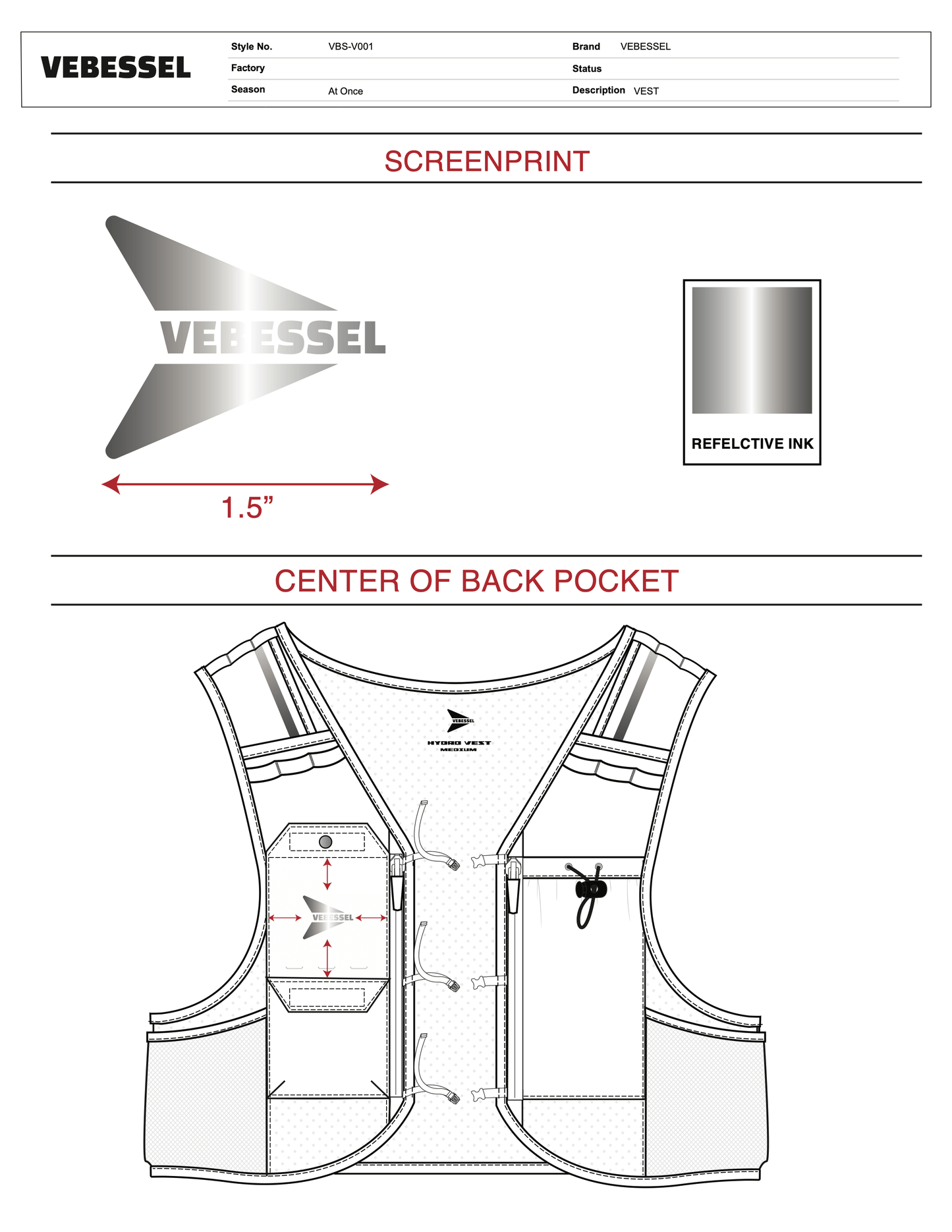 3D Running Vest and Tech Pack