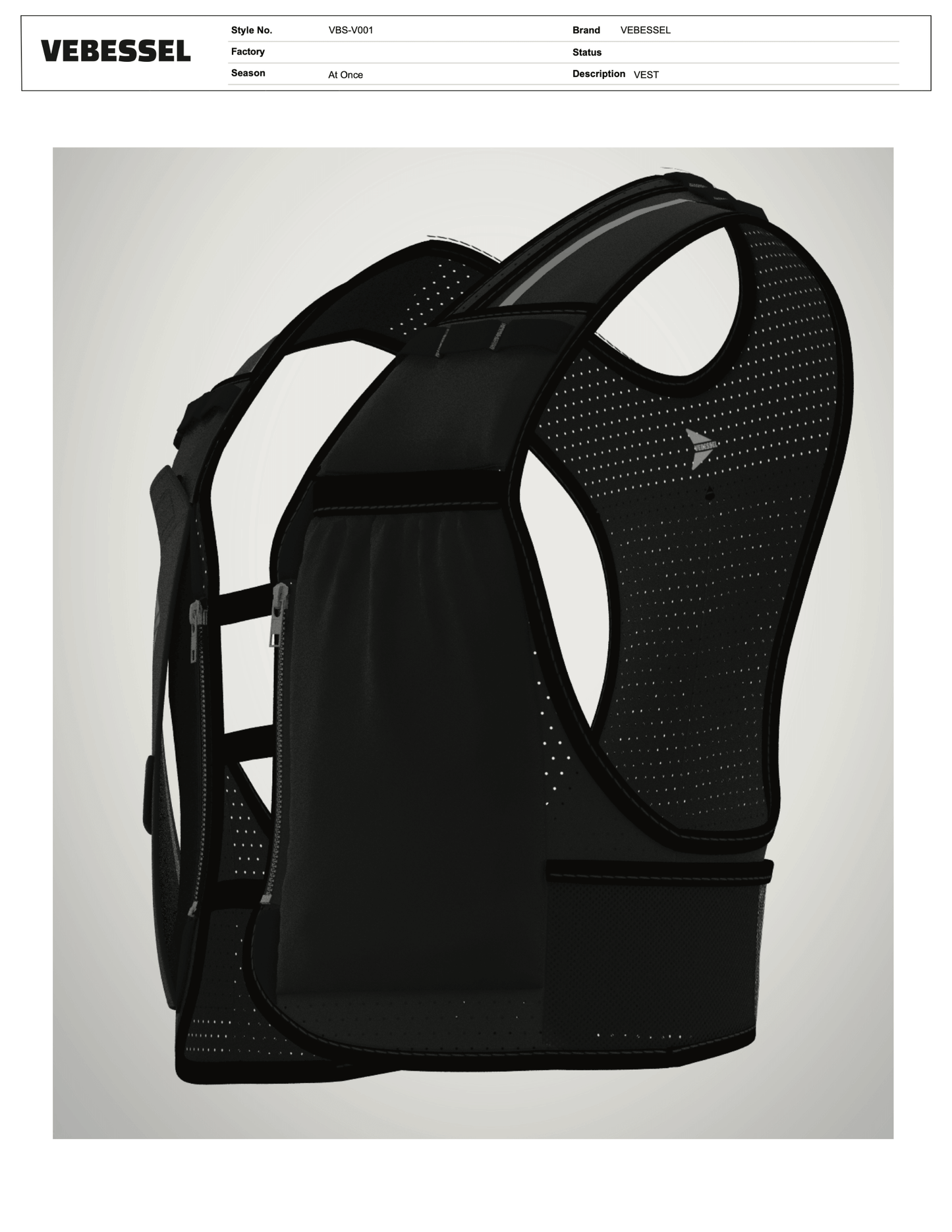 3D Running Vest and Tech Pack