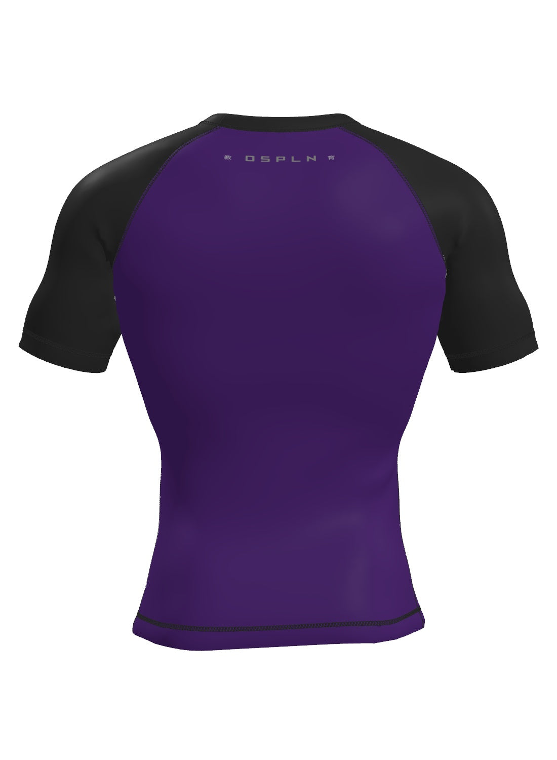 Custom Short Sleeve Rashguard - Purple Back