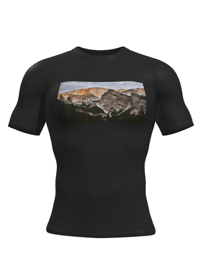 Custom Short Sleeve Rashguard - Black Front