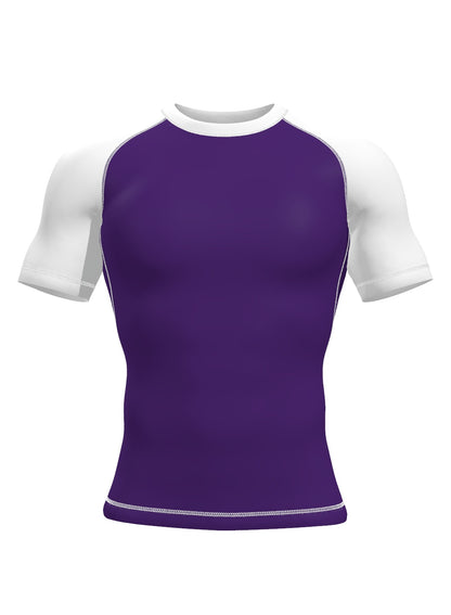 Custom Short Sleeve Rashguard - Black Front