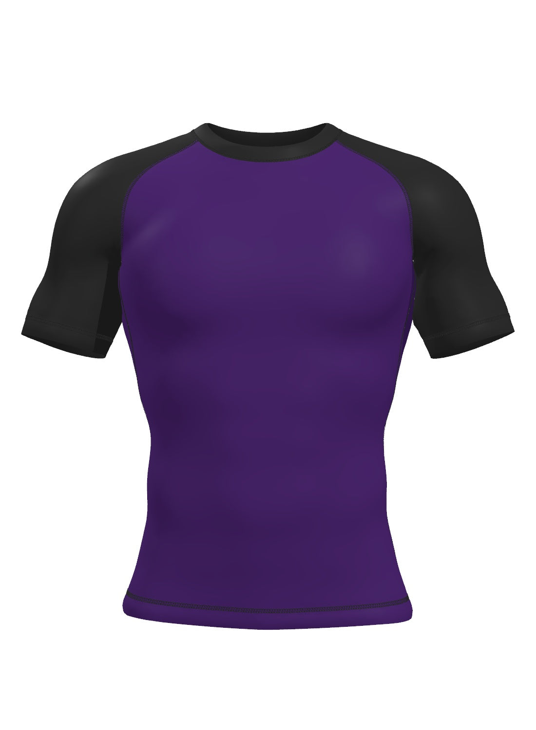 Custom Short Sleeve Rashguard - Purple Front