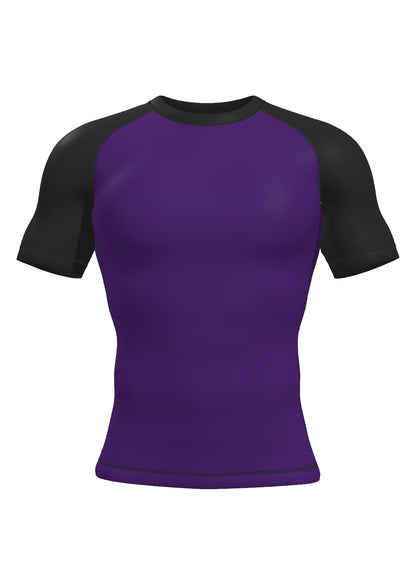 Custom Short Sleeve Rashguard - Purple Front