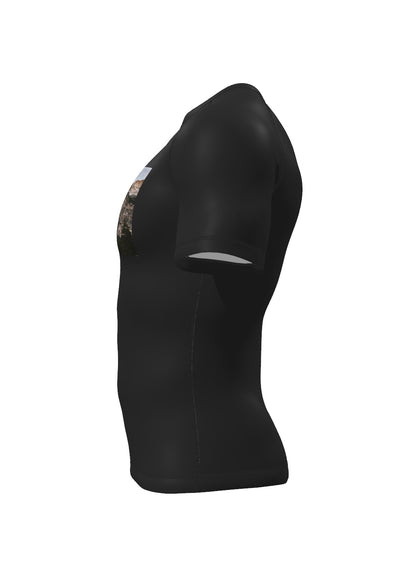 Custom Short Sleeve Rashguard - Black Left