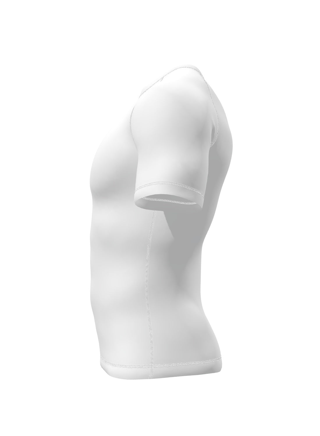 Custom Short Sleeve Rashguard - White 3 Left