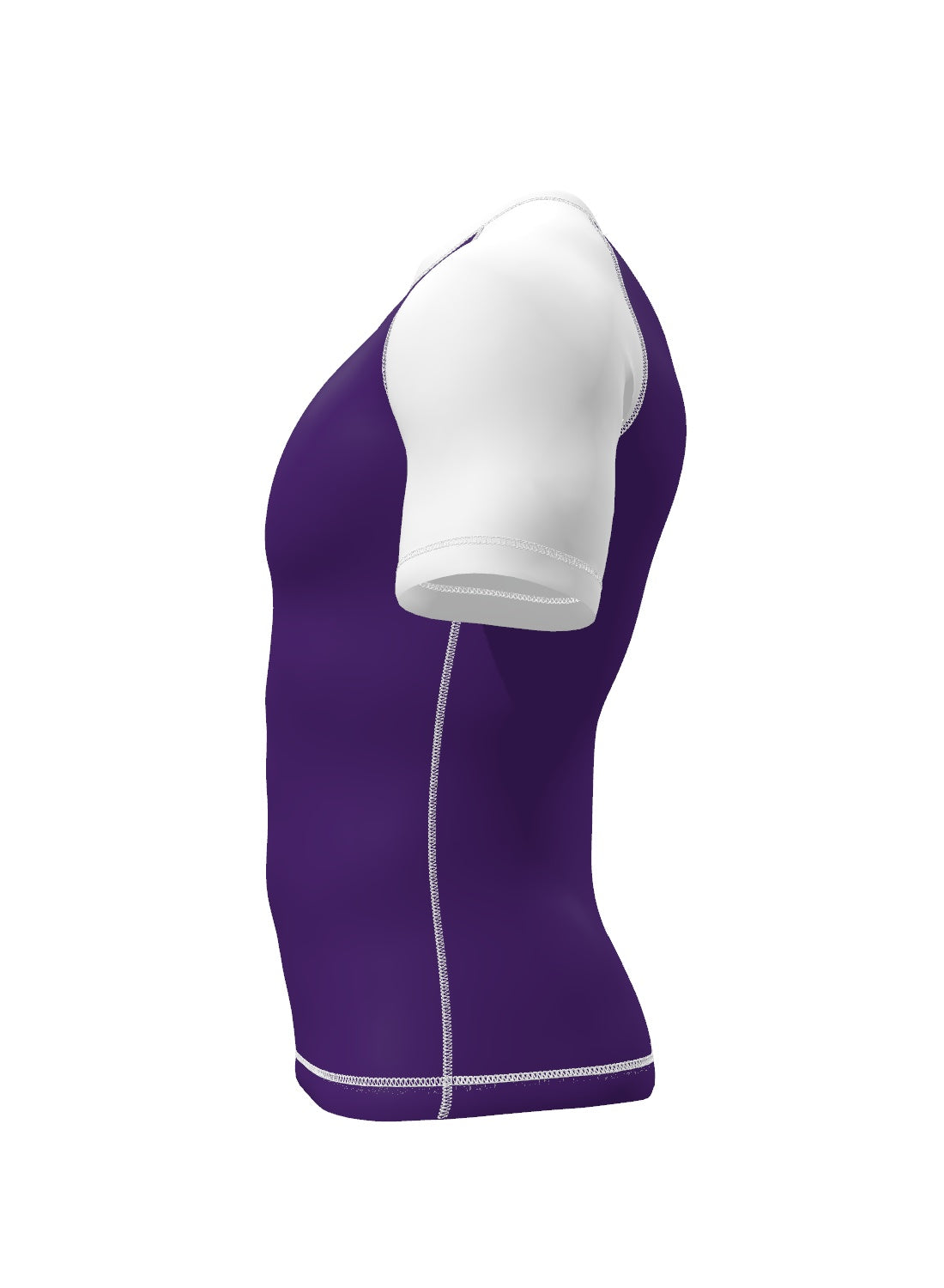 Custom Short Sleeve Rashguard - Black Left