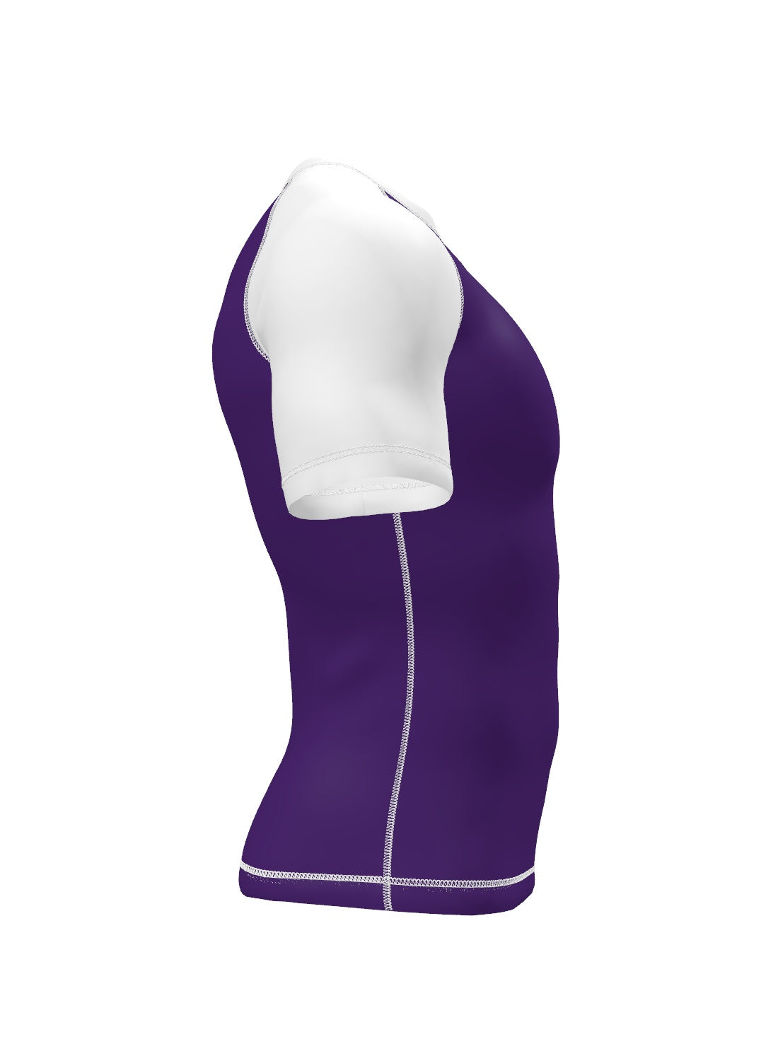 Custom Short Sleeve Rashguard - Black Right