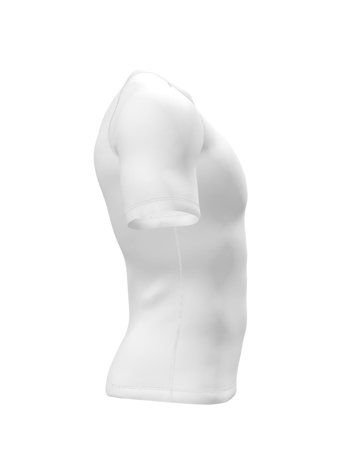 Custom Short Sleeve Rashguard - White Right