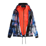Tie Dyed Transparent Spring WindBreaker