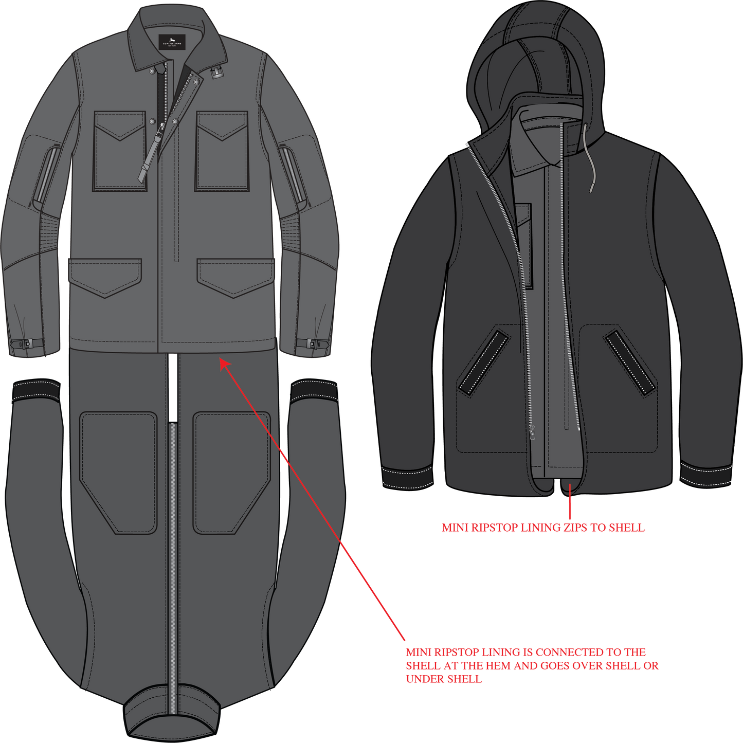 Double Layer Jacket