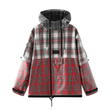 Transparent Tartan Rain Coat