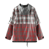 Transparent Tartan Rain Coat