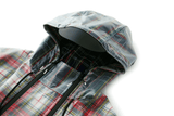 Transparent Tartan Rain Coat