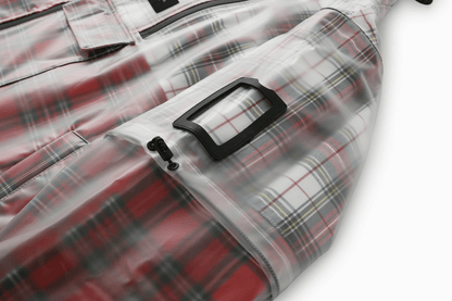 Transparent Tartan Rain Coat