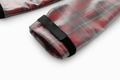 Transparent Tartan Rain Coat