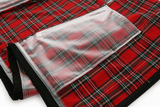 Transparent Tartan Rain Coat