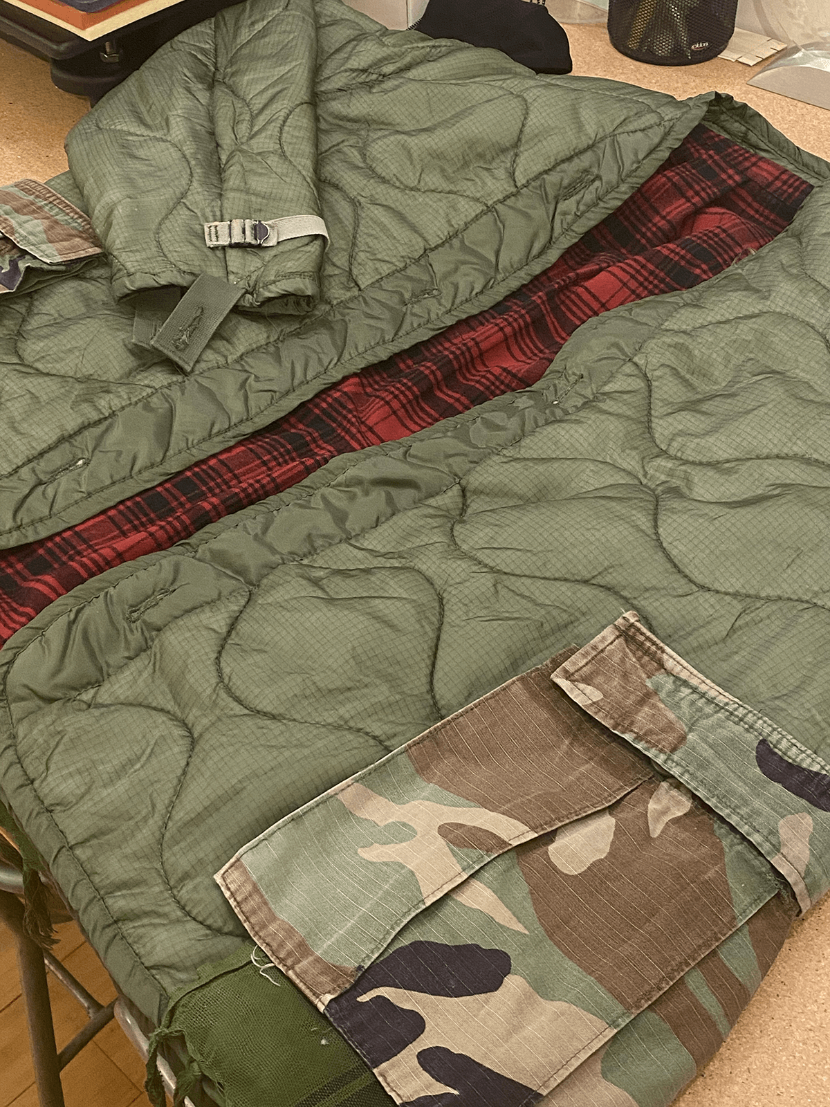 Upcylced Vintage Military Liner