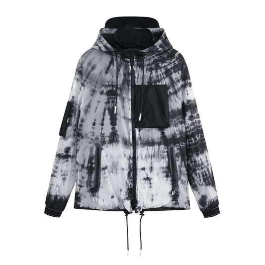 Tie Dyed Transparent Spring WindBreaker