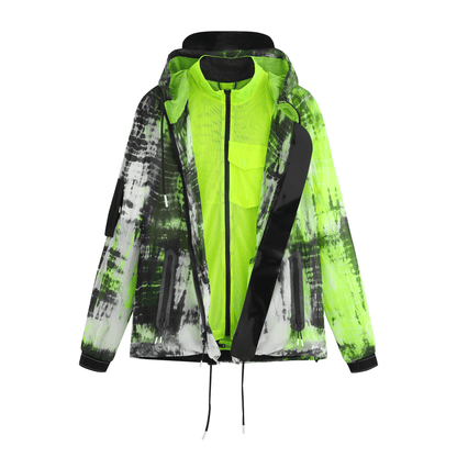 Tie Dyed Transparent Spring WindBreaker