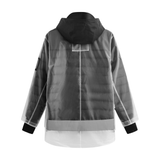 PU Raincoats with Zip Out Puffer Lining