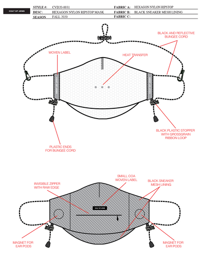 Hexagon Ripstop Mask