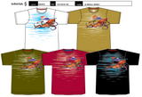 Vector Japanese Octopuss Graphic T-shirt