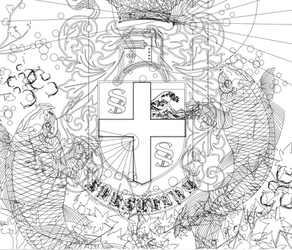 Koi Crest T-shirt