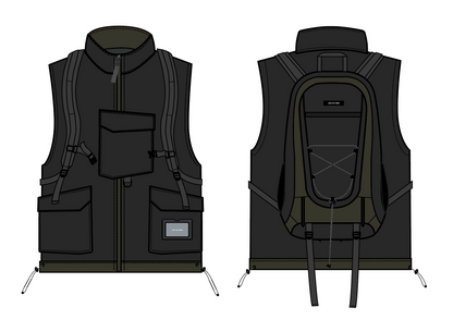 Back Pack with Packable Down Vest
