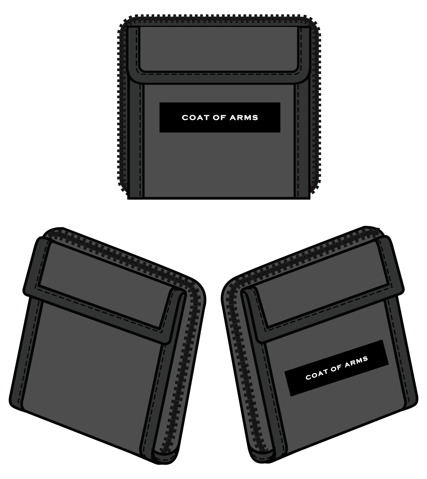 Wallet with Stow Away Shopping BAG