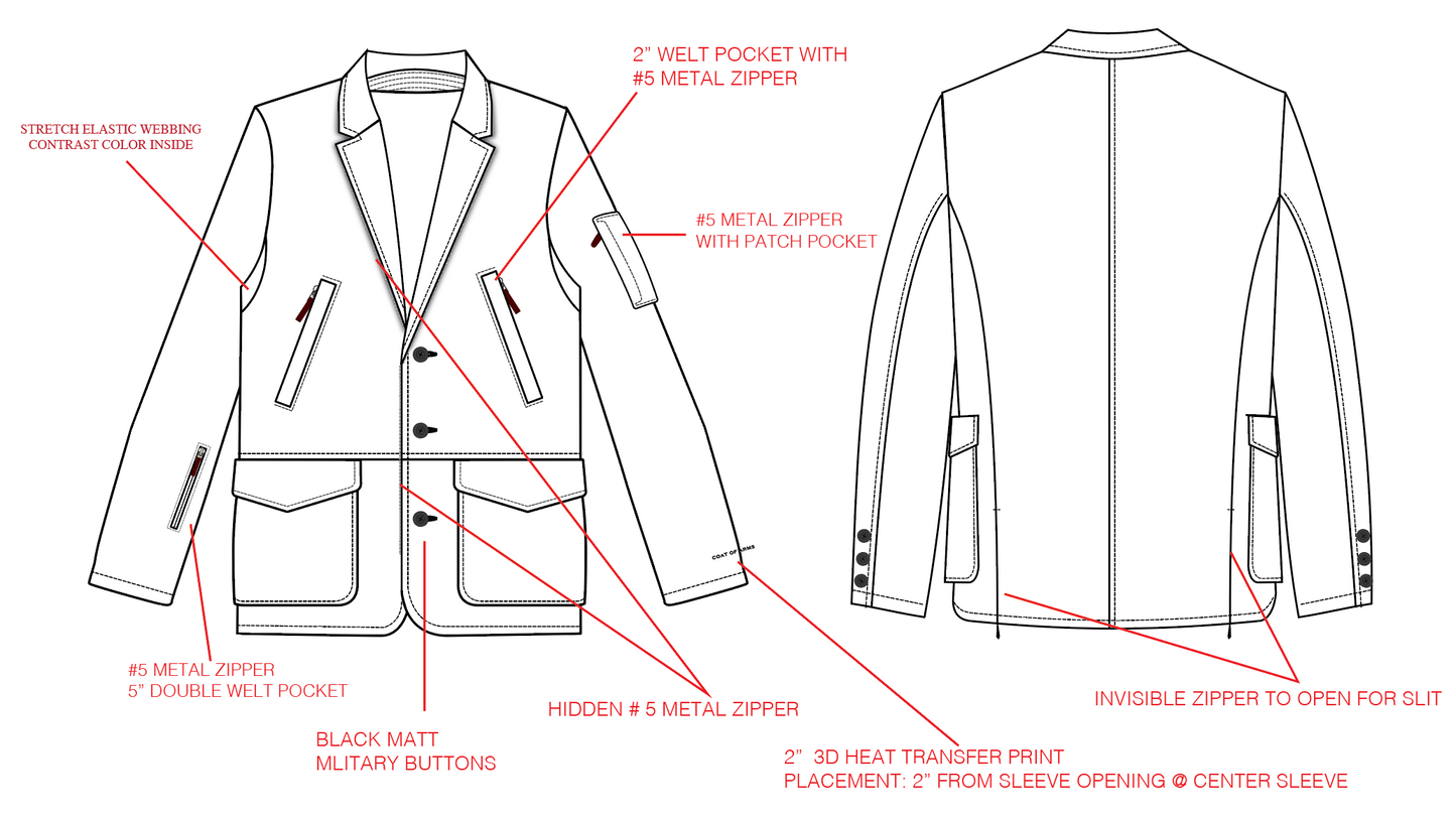 TRAVEL Technical Blazer