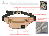 Veg Tan Sling Bag with Expandable Back Pack