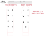 Allover Letters Applique Oxford Shirt