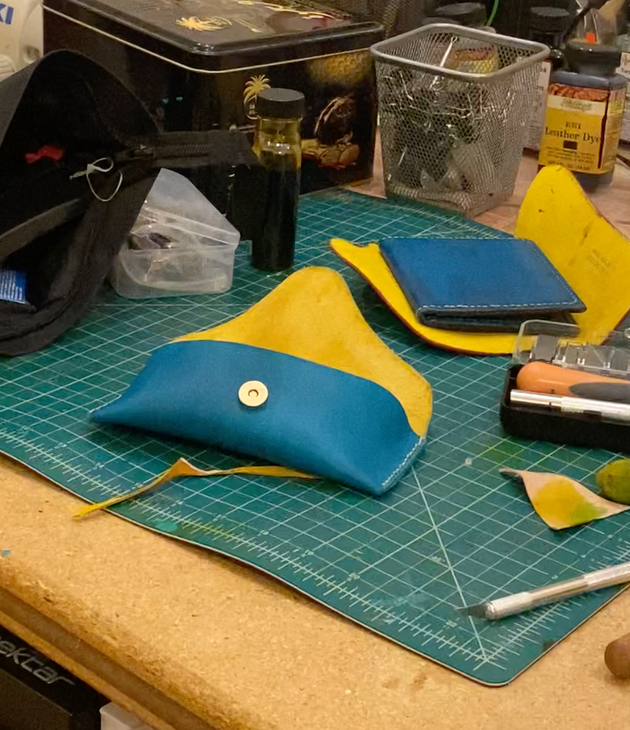 Hand Made Leather Eyeglass Case