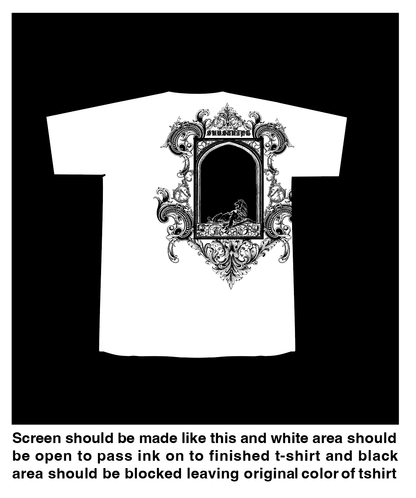 Inverted Screen Printed T-shirt