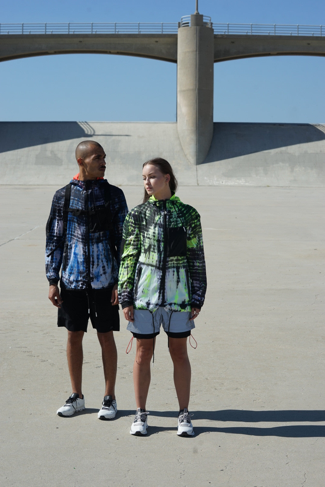 Tie Dyed Transparent Spring WindBreaker