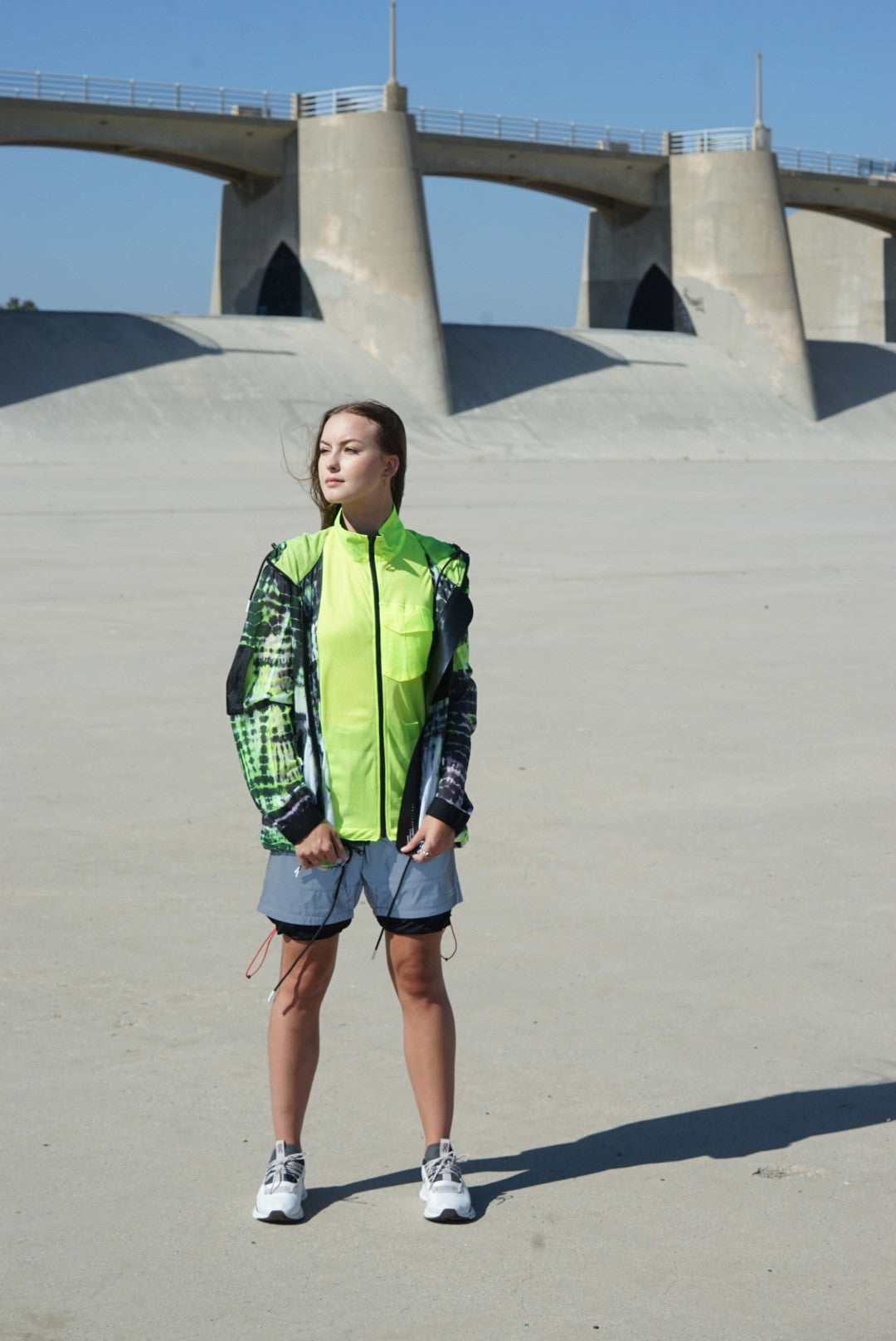 Tie Dyed Transparent Spring WindBreaker