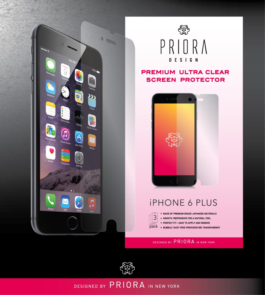 Iphone accessories Packaging and web design