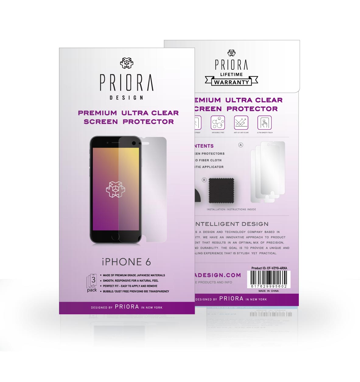 Iphone accessories Packaging and web design