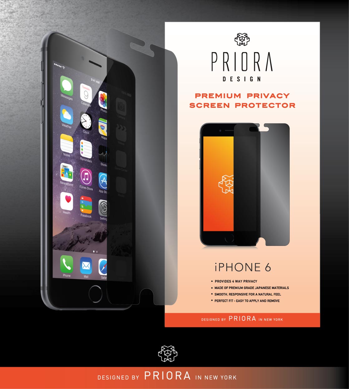 Iphone accessories Packaging and web design