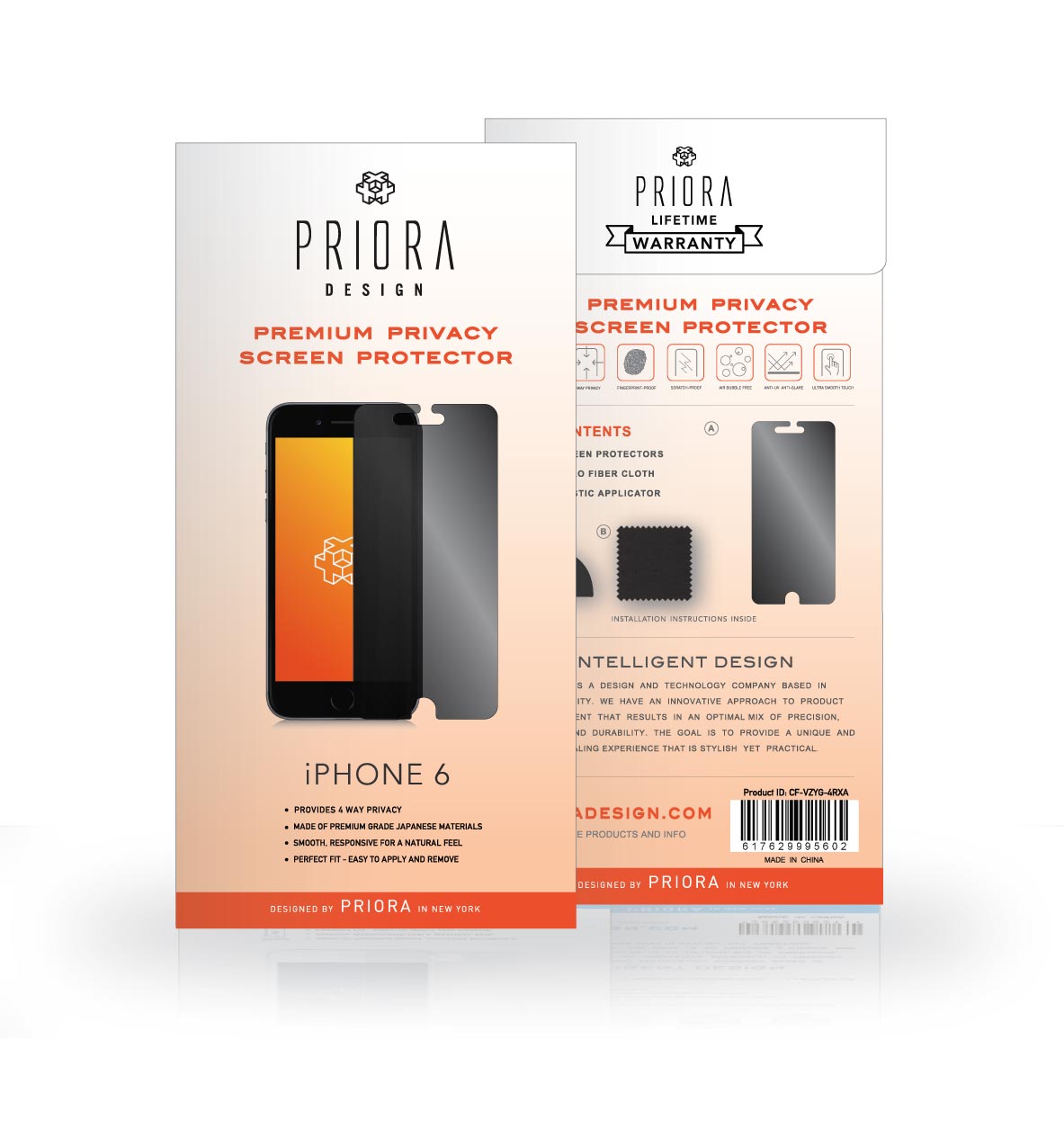 Iphone accessories Packaging and web design